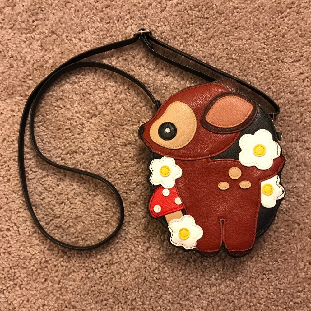 Sleepyville Critters Crossbody Fawn Purse